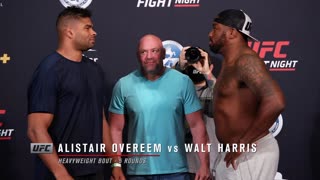 UFC Оверим vs Харрис - Битвы взглядов