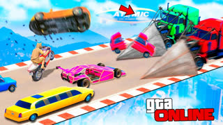 GTA 5 - САМАЯ КРУТАЯ СТЕНКА НА СТЕНКУ ! 100 ТАРАНОВ ПРОТИВ ОДНОЙ МАШИНЫ ! - ЛИЦОМ К ЛИЦУ В ГТА 5 ОНЛАЙН